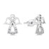 Charming white gold earrings Angels EA979WAU