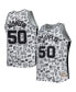 Фото #4 товара Men's David Robinson White San Antonio Spurs 1998-99 Hardwood Classics Doodle Swingman Player Jersey