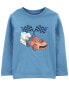 Фото #8 товара Toddler Race Car Cotton Blend Long-Sleeve Tee - Blue 3T