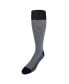 Фото #2 товара Men's Doyle Houndstooth Design Mercerized Cotton Mid-Calf Socks