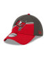 Фото #2 товара Men's Pewter, Red Tampa Bay Buccaneers 2023 Sideline 39THIRTY Flex Hat