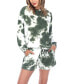 ფოტო #3 პროდუქტის Women's Tie Dye Lounge Top Shorts Set, 2-Piece