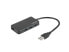 natec Moth - USB 2.0 - USB 3.2 Gen 1 (3.1 Gen 1) Type-A - 5000 Mbit/s - Black - 0.15 m - USB