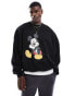 Фото #1 товара ASOS DESIGN extreme oversized sweatshirt with Disney mickey mouse print in black