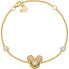 Gold-plated Mickey Mouse bracelet with crystals BS00073CZWL-55.CS
