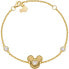 Фото #1 товара Gold-plated Mickey Mouse bracelet with crystals BS00073CZWL-55.CS