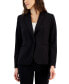 Single-Button Notched-Lapel Blazer