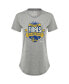 Фото #2 товара Women's Gray Golden State Warriors 2022 NBA Finals Crest Phoebe T-shirt