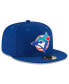 ფოტო #3 პროდუქტის Men's Royal Toronto Blue Jays 1993 World Series Wool 59FIFTY Fitted Hat