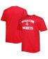 Фото #1 товара Men's Red Houston Rockets Big and Tall Heart and Soul T-shirt