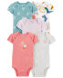 Фото #10 товара Baby 5-Pack Short-Sleeve Bodysuits NB