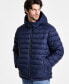 Фото #2 товара Men's Sherpa Lined Hooded Puffer Jacket