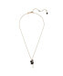 Фото #1 товара Swan, Black, Rose Gold-Tone Iconic Swan Pendant Necklace