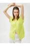 Фото #10 товара Рубашка женская Koton с коротким рукавом и пуговицами