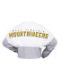 Women's White West Virginia Mountaineers Heather Block Cropped Long Sleeve Jersey T-shirt