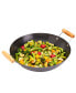 Фото #1 товара Asian Carbon Steel 13.75" Open Wok with 2 Side Handles