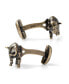 Фото #4 товара Men's Antique-like Bison Cufflinks