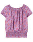 Фото #3 товара Kid Floral Print Smocked Top Made With LENZING™ ECOVERO™ 4