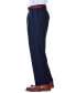 Фото #5 товара Men's ECLO Stria Classic Fit Pleated Hidden Expandable Waistband Dress Pants