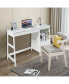 Фото #8 товара 47.5 Inch Modern Home Computer Desk with 2 Storage Drawers