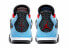 Кроссовки Nike Air Jordan 4 Retro Travis Scott Cactus Jack (Голубой)