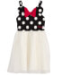 ფოტო #1 პროდუქტის Minnie Mouse 3D Bow & Dot-Print Dress, Toddler Girls