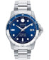 ფოტო #1 პროდუქტის Series 800 Men's Swiss Automatic Silver-Tone Stainless Steel Bracelet Watch 42mm