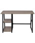 Фото #2 товара Desk with 2 Shelves Gray and Oak
