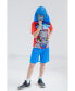 Фото #2 товара Toddler Boys Optimus Prime Bumblebee Megatron Athletic Pullover T-Shirt and Mesh Shorts Outfit Set to