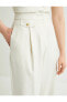 Фото #8 товара Брюки Koton Палаццо высокая талия широкий штанина с карманамивами
