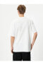 Erkek T-shirt Beyaz 4sam10019hk