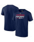 Фото #1 товара Men's Navy New York Rangers Authentic Pro Wordmark Alternate Logo T-shirt