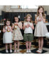 ფოტო #5 პროდუქტის Little Girls Sleeveless Bow Front Linen Sundress