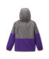 ფოტო #2 პროდუქტის Big Boys Gray Clemson Tigers Flanker Raglan Full-Zip Hoodie Jacket