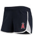 Women's Navy Los Angeles Angels Stretch French Terry Shorts
