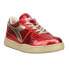Фото #2 товара Diadora Mi Basket Low Metallic Used Lace Up Womens Red Sneakers Casual Shoes 17