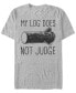 ფოტო #1 პროდუქტის Twin Peaks Men's My Log Doesn't Judge Short Sleeve T-Shirt