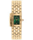 ფოტო #1 პროდუქტის Women's Swiss Gold Ion Stainless Steel Bracelet Watch 19x30mm