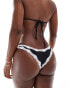 Фото #4 товара Candypants lace trim high rise bikini bottom in black