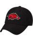 Men's Black Arkansas Razorbacks Staple Adjustable Hat