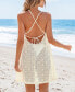 ფოტო #2 პროდუქტის Women's Crochet Cami Cover-Up Beach Dress