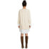 Time and Tru Sweater Dress Women Cream Size L Layered-Look Long sleeve Polyester