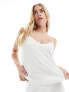 Фото #1 товара Vila Bridal sequin cami top co-ord in white