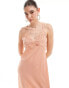 Фото #4 товара Pretty Lavish textured maxi dress in terracotta