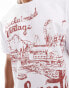 Фото #3 товара Reclaimed Vintage oversized t-shirt with Santa Monica print