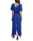 Фото #2 товара Tyler Böe Leah A-Line Dress Women's Blue Xs