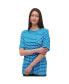 ფოტო #1 პროდუქტის Women's Nouria Striped Pocket Tee