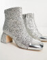 Circus NY Osten mid ankle boots in silver glitter