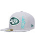 Фото #2 товара Men's Gray New York Jets City Describe 59FIFTY Fitted Hat