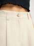 Фото #7 товара ASOS DESIGN Petite dad short with linen in stone